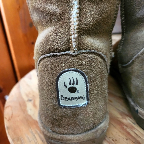 BEARPAW TALL FUR LINED BOOTS-SIZE 8 - Picture 6 of 10